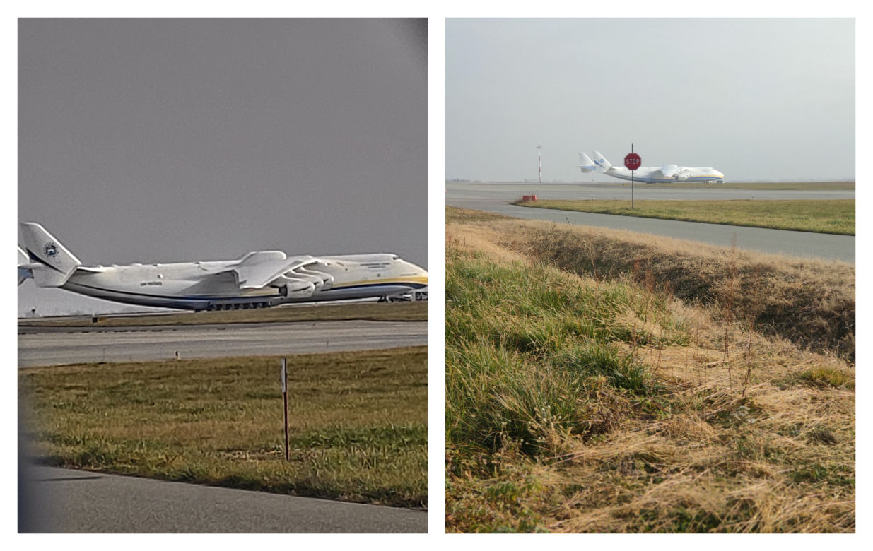 Tłumy na lotnisku w Jasionce.  Obserwowali An-225 Mrija [ZDJĘCIA]