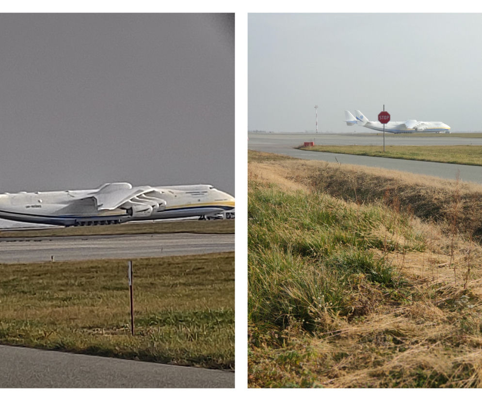 Tłumy na lotnisku w Jasionce.  Obserwowali An-225 Mrija [ZDJĘCIA]