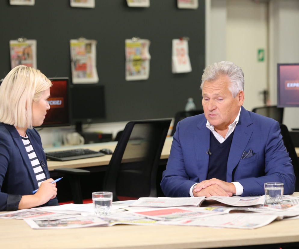 Aleksander Kwaśniewski w redakcji Super Expressu