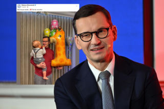 Dziadek Mateusz Morawiecki świętuje urodziny wnusia! Co za elegancja