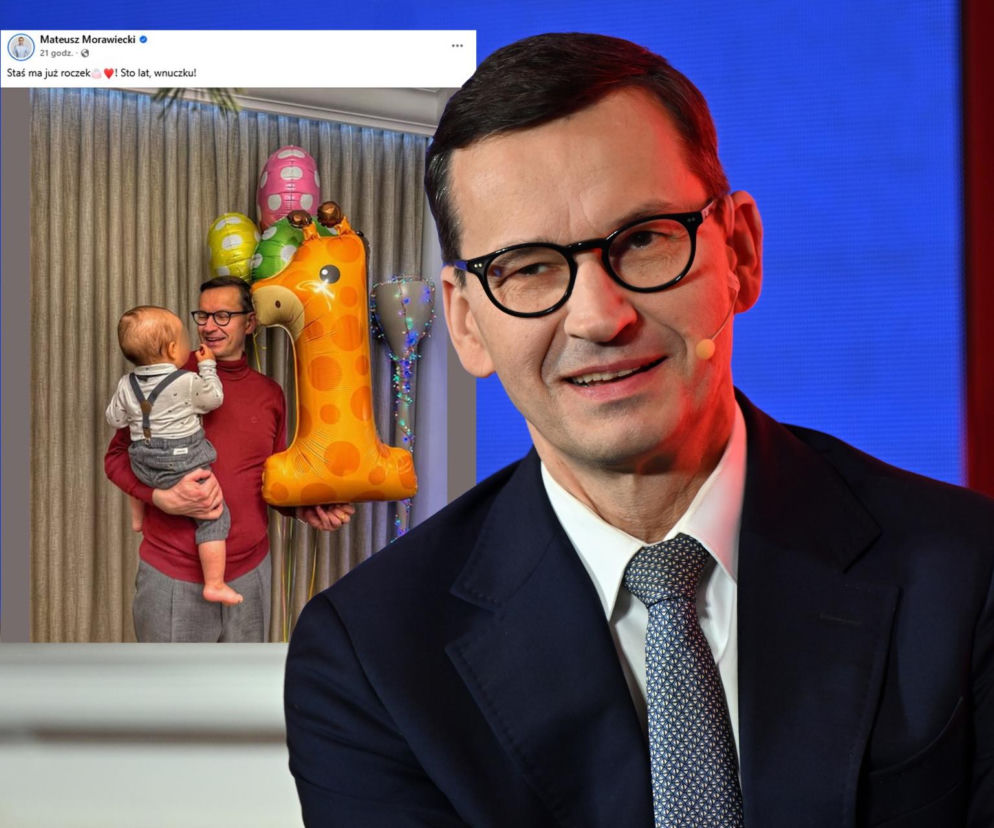 Mateusz Morawiecki z wnukiem