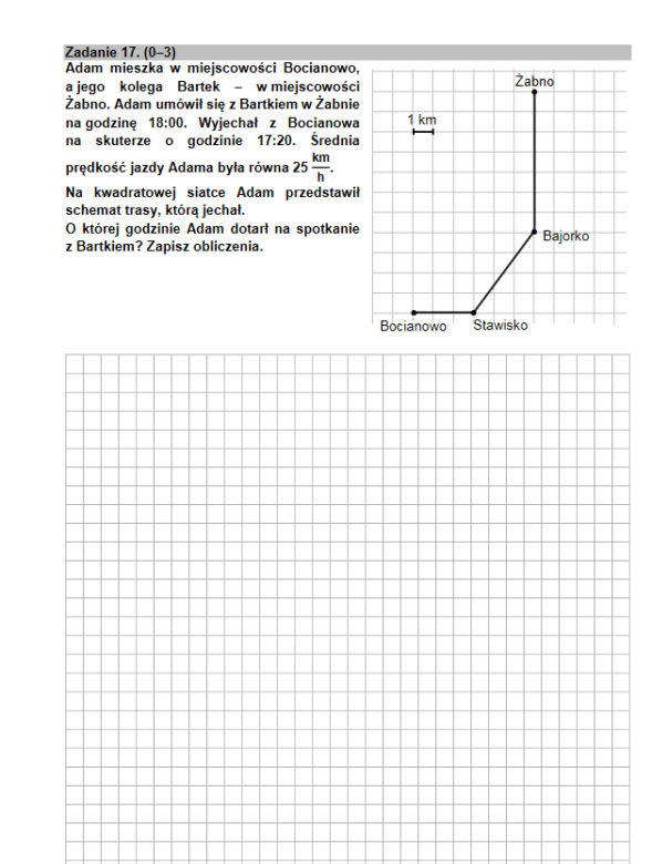 Egz ósmoklasisty 2021 matematyka