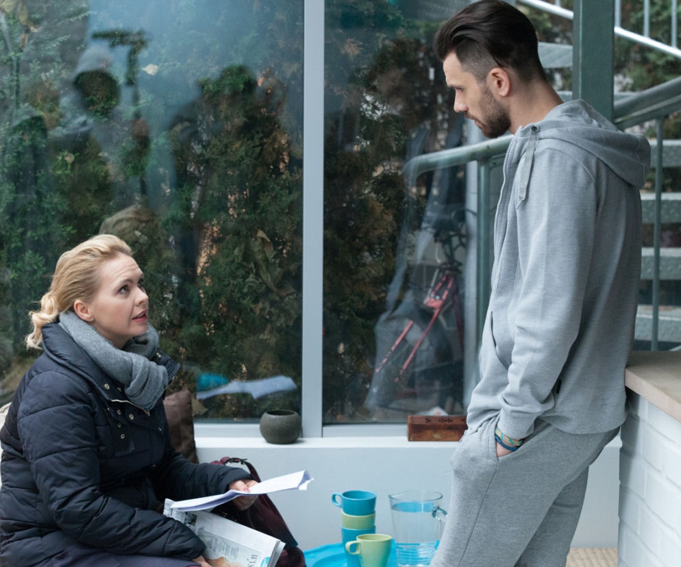 Przyjaciółki 5 sezon odc. 58. Anka (Magdalena Stużyńska), Maciek (Krzysztof Wach)