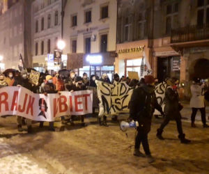 Protest na ulicach Torunia 28 stycznia