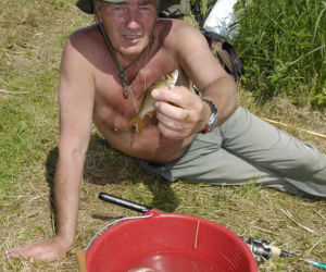 Karol Strasburger ćwiczy