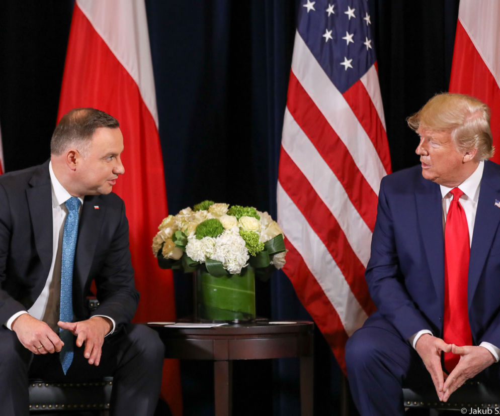 Prezydent Andrzej Duda spotkał się z Prezydentem Donaldem Trumpem