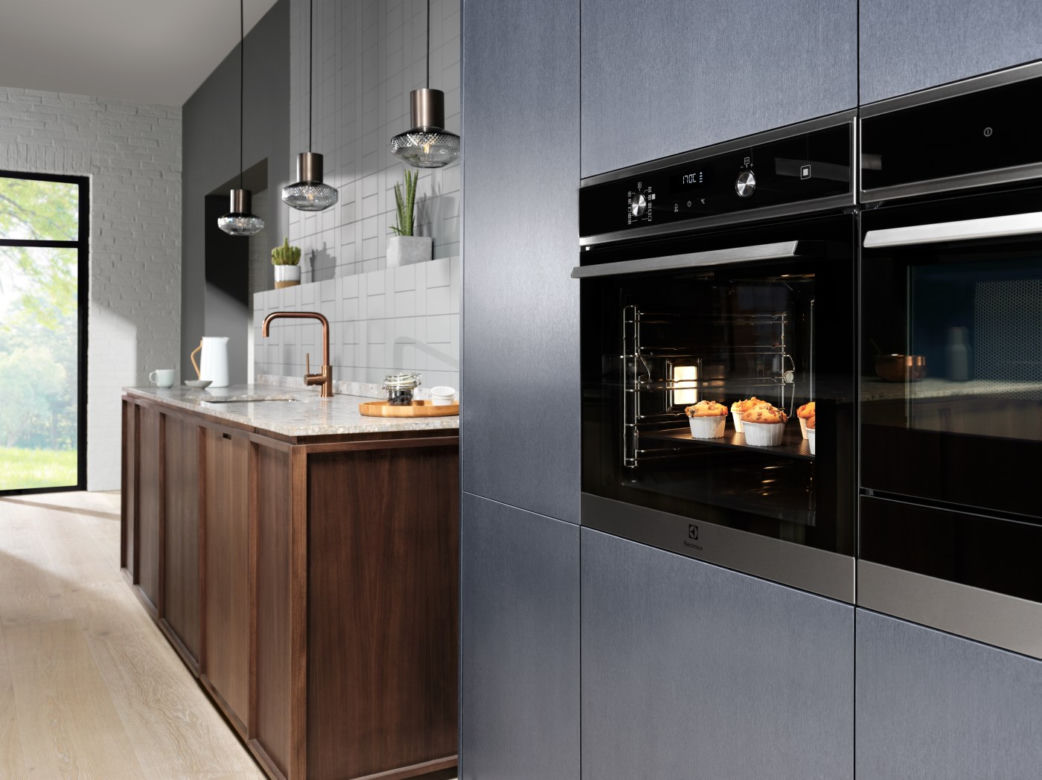 Piekarniki parowe SteemBoost marki Electrolux do kuchni w stylu skandynawskim