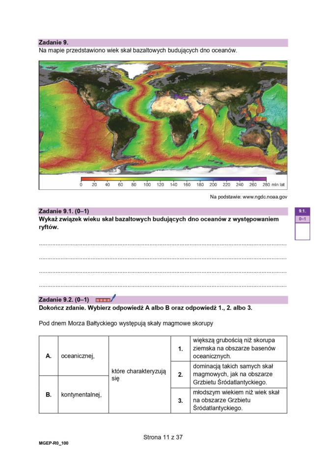 Matura 2026 geografia poziom rozszerzony - arkusz CKE