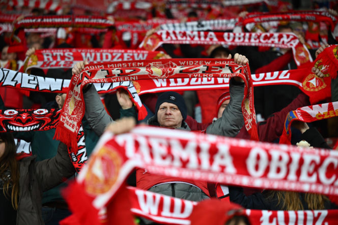 Widzew Łódź - Lech Poznań: Zdjęcia kibiców i zawodników z meczu 24. kolejki PKO BP Ekstraklasy