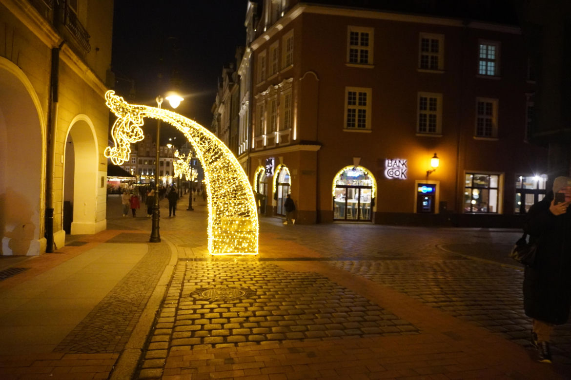 Poznań na wieczór przed Wigilią
