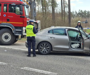 Tragedia na DK 42 Starachowice - Rudnik.  W wypadku zginął motocyklista