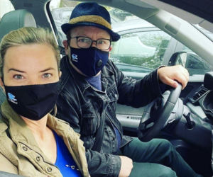 Monika i Zbigniew Zamachowscy w Audi Q5