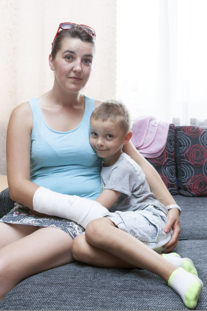 Sześcioletni bohater uratował mamę