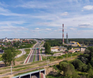 Trasa niepodległości z lotu ptaka. To największa drogowa inwestycja w Białymstoku
