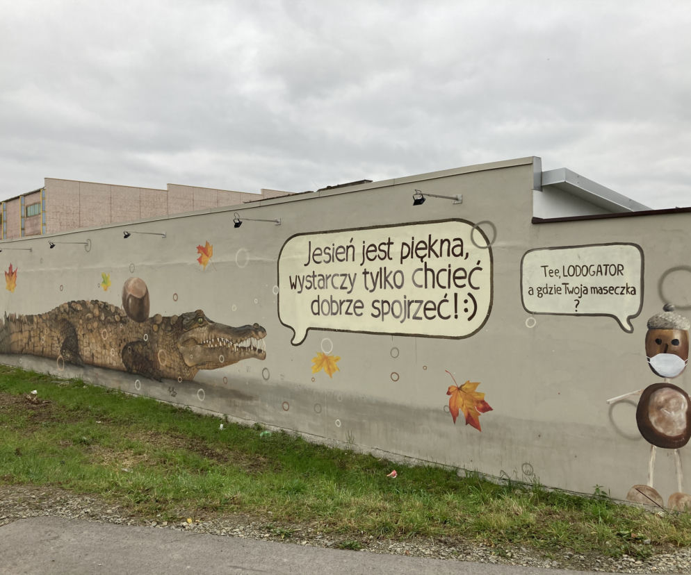Mural przy Kamienicy