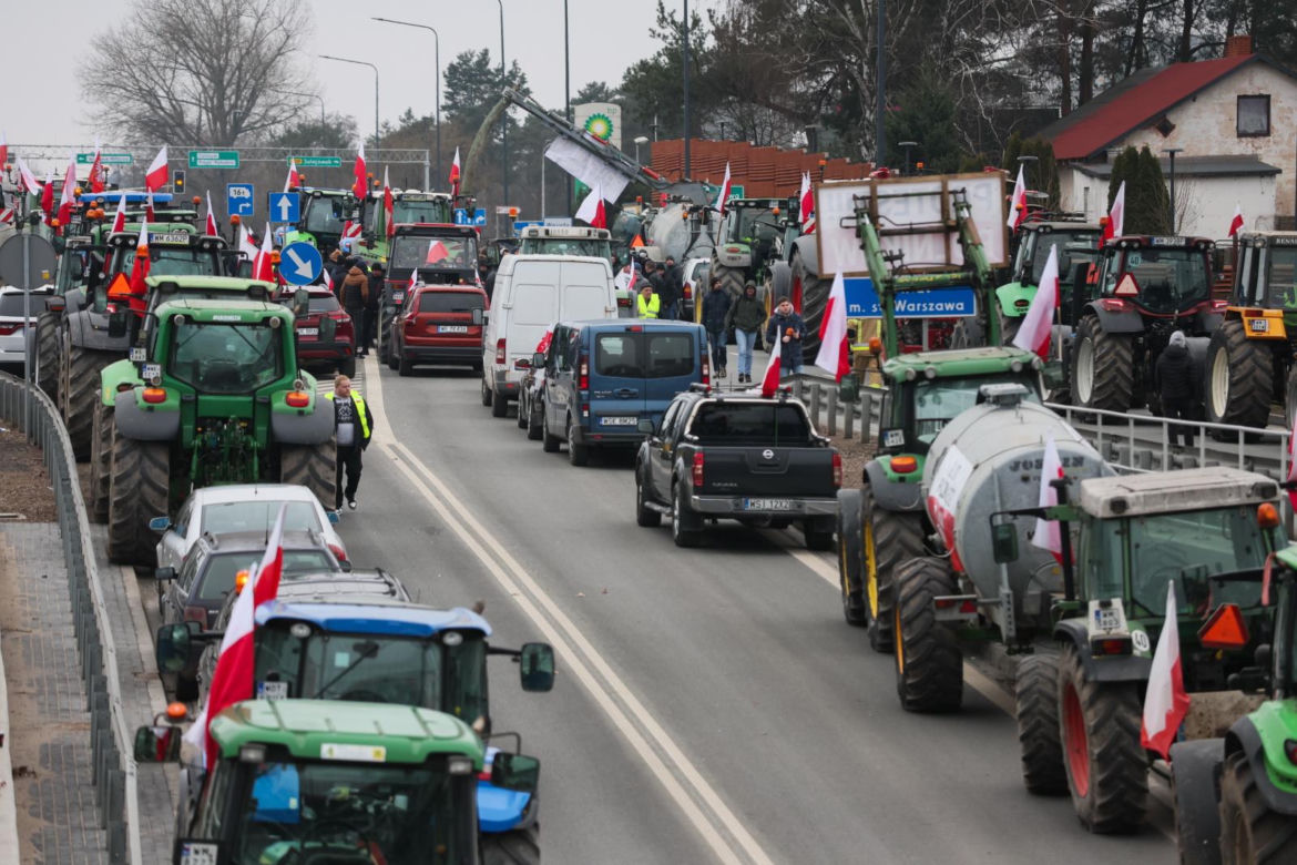 Protest rolników Zakręt