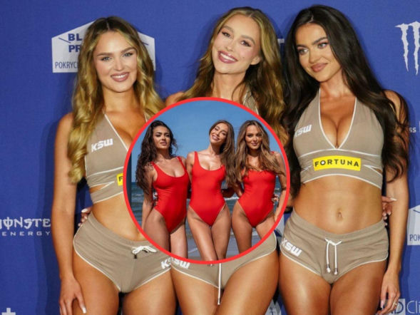 Podziwiają je setki tysięcy kibiców. Piękne ring girls KSW błyszczą w klatce i na plaży!