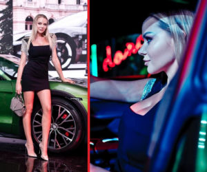 Ola Ciupa i Porsche Taycan Cross Turismo
