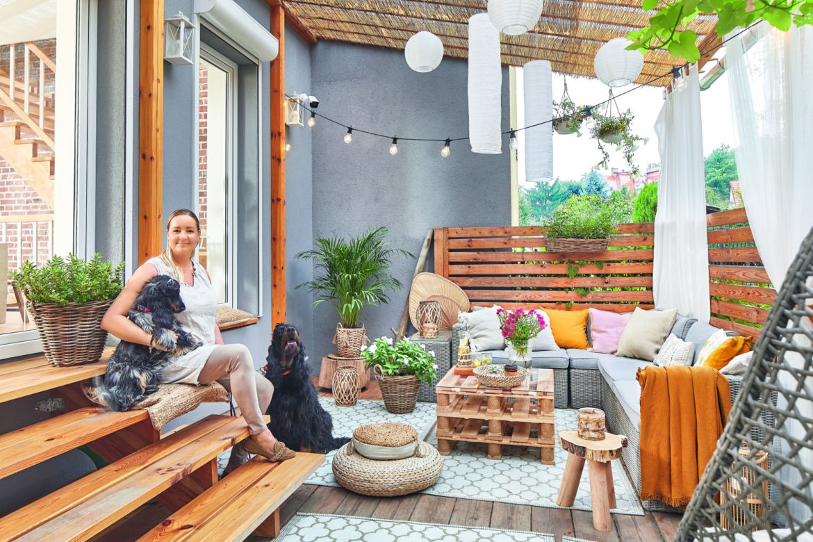Metamorfoza w stylu boho - efektowny taras