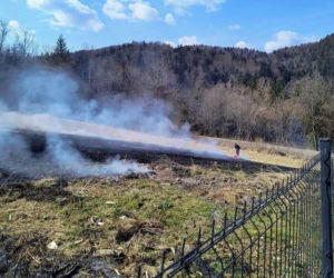 Ktoś podpalił łąkę w Bieszczadach