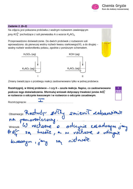Matura 2026 z rozszerzonej chemii: odpowiedzi do wszystkich zadań z arkusza CKE 13.05.2026