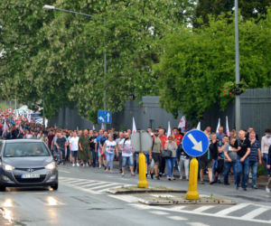 Związkowa Solidarność w MAN BUS nadal protestuje! Dziś przed zakładem było głośno