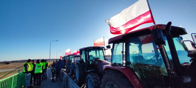 Rolnicy protestują w całej Polsce. Duże utrudnienia także w Łódzkiem