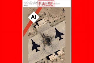 Amerykanie mieli zbombardować samoloty… namalowane na lotnisku. Tak powstają fejki