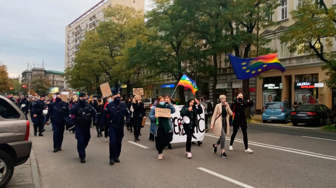 Protest kobiet w Szczecinie 27.10.2020