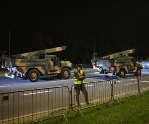 Nocna próba defilady wojskowej w Warszawie 2