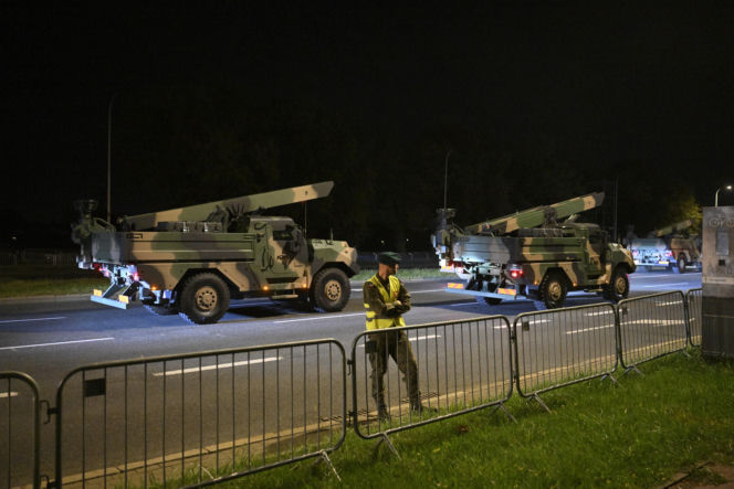 Nocna próba defilady wojskowej w Warszawie 2