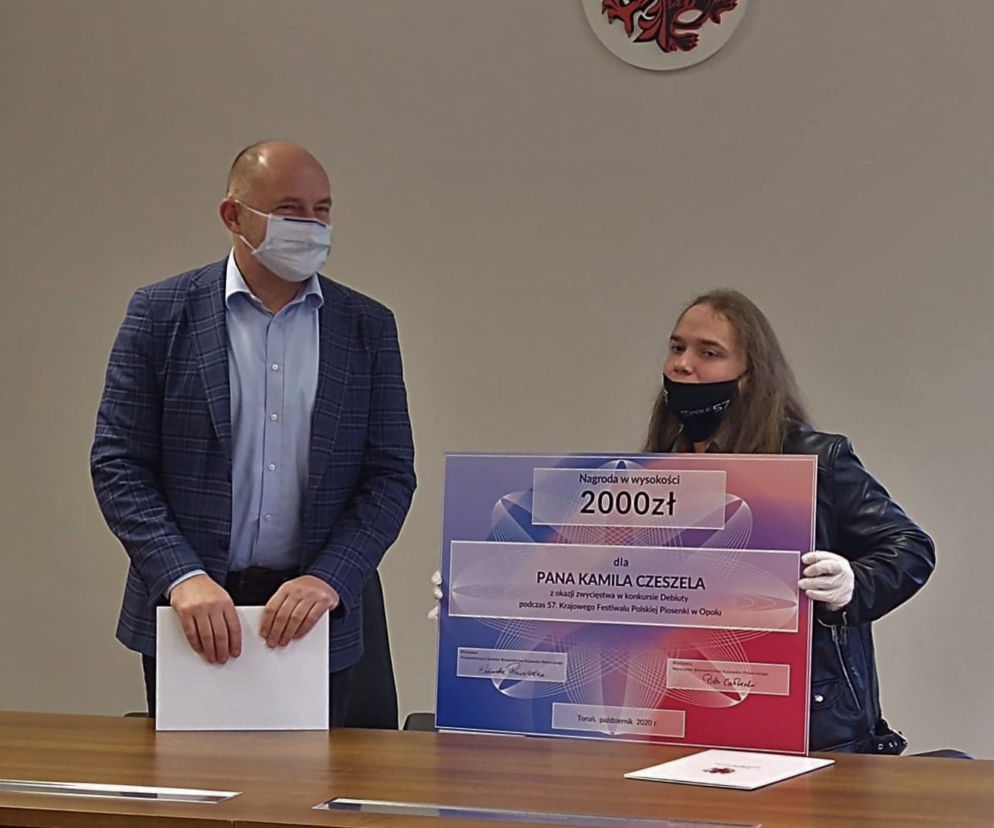 Kamil Czeszel z nagrodą od marszałka województwa kujawsko-pomorskiego [AUDIO]