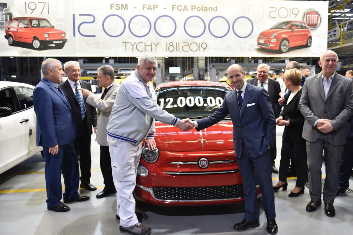 Wyprodukowano 12-milionowy samochód w fabryce Fiat Chrysler Automobiles w Tychach