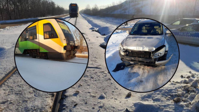 Wjechał Toyotą w szynobus. Policja: „Takie miejsca nie wybaczają błędów”