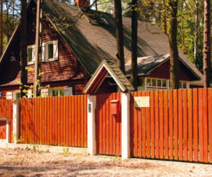 Płot drewniany