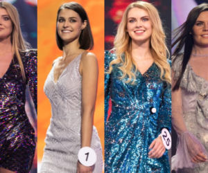 Miss Polski 2018. Karina Szczepanek, Joanna Babynko, Magdalena Wasiluk i Elwira Talkowska podczas gali