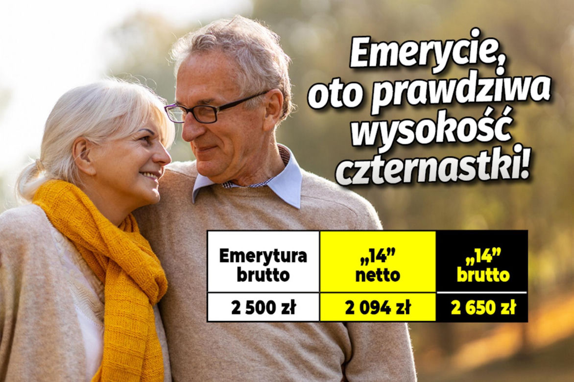 Emerycie, oto prawdziwa wysokość czternastki!