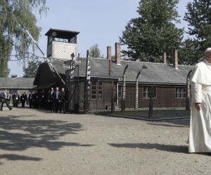 Papież Franciszek w obozie Auschwitz Birkenau