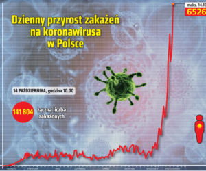 Koronawirus w Polsce. Statystyki, wykresy, grafiki (14 października)