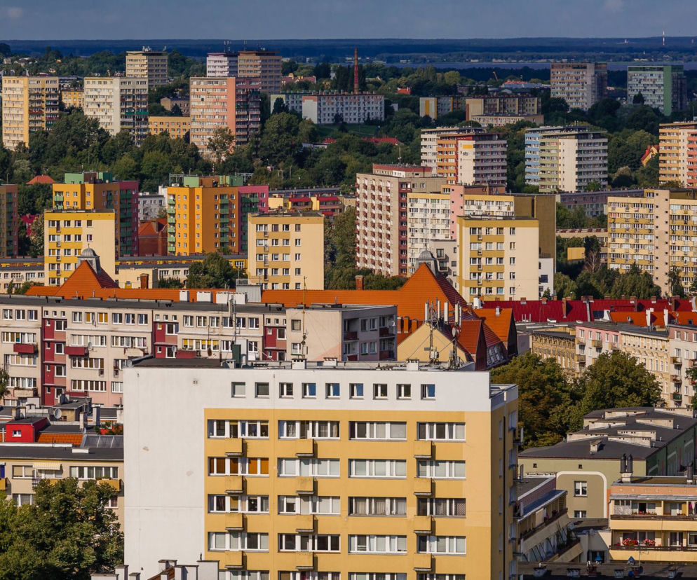 Kolorowe bloki w Szczecinie