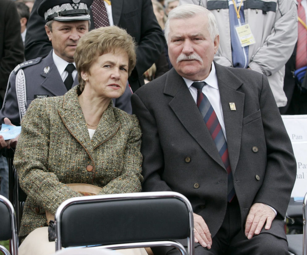 Lech Wałęsa z żoną Danutą