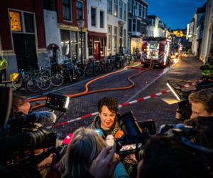 Dwa wybuchy i wielki pożar w centrum Utrechtu. Co najmniej jedna osoba ranna