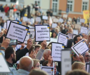 35 lat niepodległej Ukrainy. Obchody na Placu Zamkowym w Warszawie