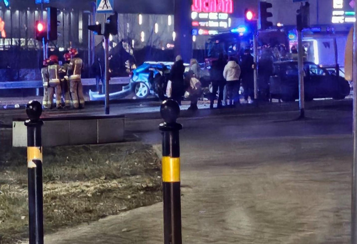 Wypadek w centrum Zabrza. Zderzyły się dwa samochody