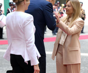 Marta Nawrocka we Włoszech