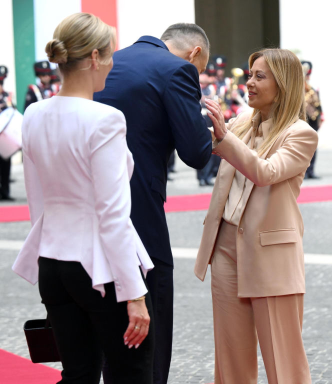 Marta Nawrocka we Włoszech
