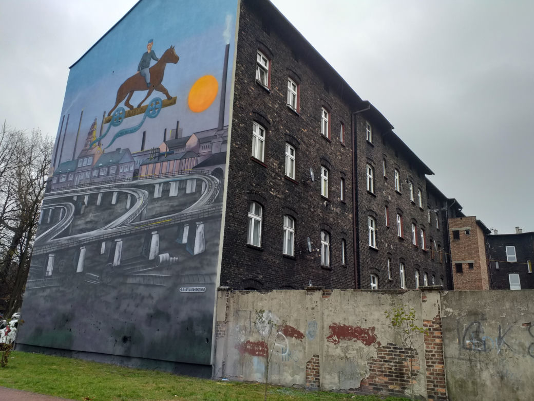 Kazimierz Kutz na muralu