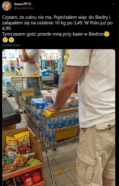 W sklepach brakuje cukru