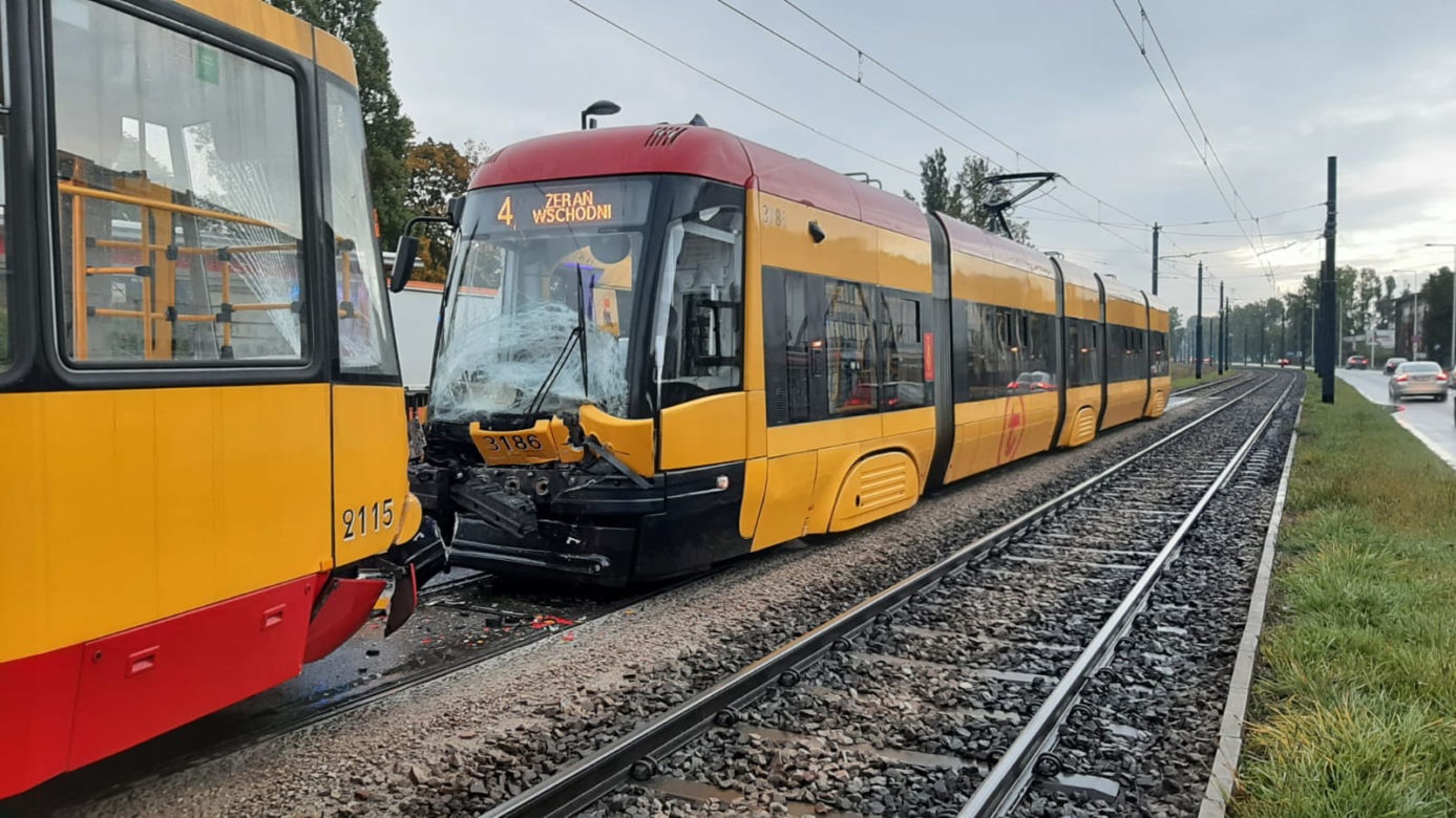 Zderzenie tramwajów na Targówku