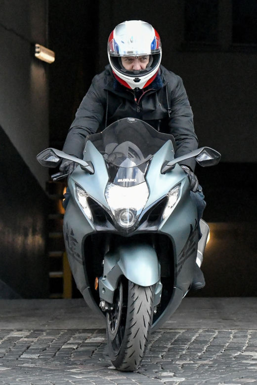 Hubert Urbański na motorze